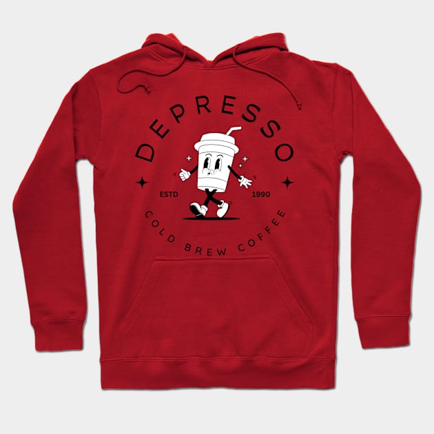 Depresso Cold Brew Hoodie by TexasToons